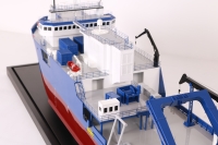 custom made model of 75m ORV Support Vessel